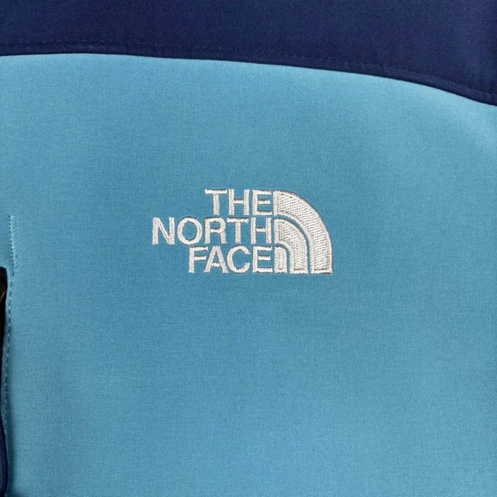 The North Face Mens Apex Bionic Softshell Jacket Blue Full Zip Windbreaker L